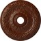 Ekena Millwork Swindon Medallion (Canopies up to 6 1/8"), 24"OD x 4"ID x 1 1/2"P, Burnished Mahogany Crackle CM24SWBMC - alternate 1